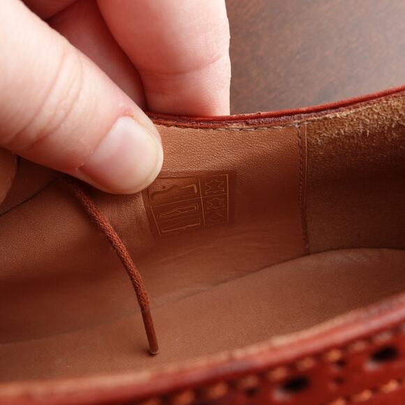 Dries Van Noten Oxfords Mens SZ EU 42.5 US 9.5 Brown Leather Wingtip Dress Shoes - Picture 16 of 16